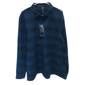 Lululemon Men’s Blue Flannel Button Shirt - XL NWT